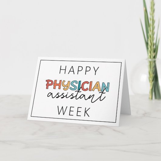 Happy Physician Assistant Week Kaart (Voorkant)
