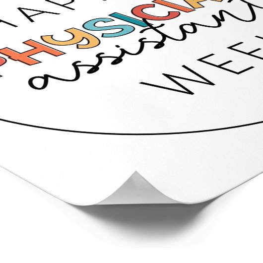 Happy Physician Assistant Week Poster (Hoek)