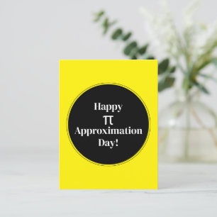 Happy PI benaderingsdag 22 juli Wiskunde Nerd Briefkaart