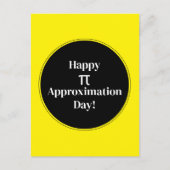 Happy PI benaderingsdag 22 juli Wiskunde Nerd Briefkaart (Voorkant)