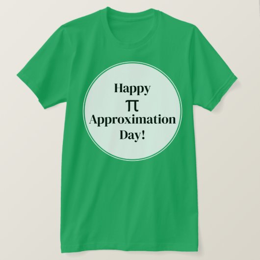 Happy PI benaderingsdag 22 juli Wiskunde Nerd T-shirt (Design voorkant)