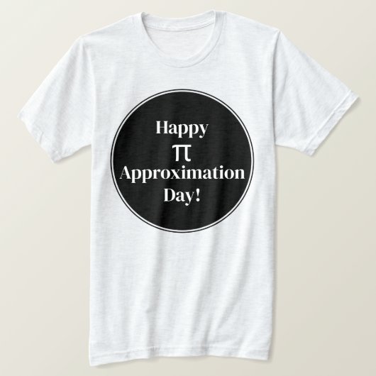 Happy PI benaderingsdag 22 juli Wiskunde Nerd T-shirt (Design voorkant)