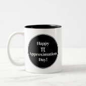 Happy PI benaderingsdag 22 juli Wiskunde Nerd Tweekleurige Koffiemok (Links)