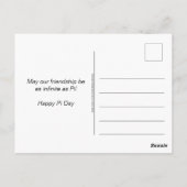 Happy Pi Brain Day Briefkaart (Achterkant)