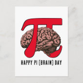 Happy Pi Brain Day Briefkaart (Voorkant)