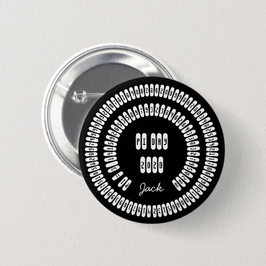 Happy Pi Dag 2020 Wiskunde Digits 3.14 wiskunde Ronde Button 5,7 Cm (Voorkant /achterkant)