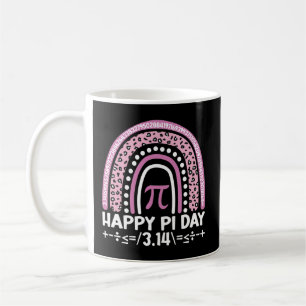 Happy Pi Dag 3.14 Leopard Rainbow Wiskunde Leraar Koffiemok