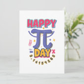 Happy Pi Dag 3.14 STEM Wetenschap of Wiskunde Kaart (Staand voorkant)