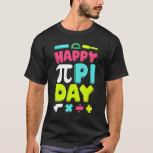 Happy Pi Dag Kinder jongens Meisjes Wiskunde Leerk T-shirt