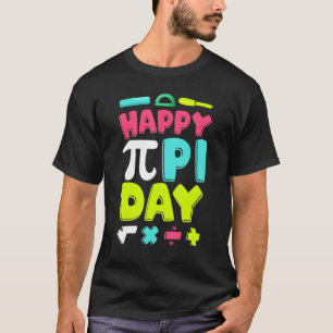 Happy Pi Dag Kinder jongens Meisjes Wiskunde Leerk T-shirt