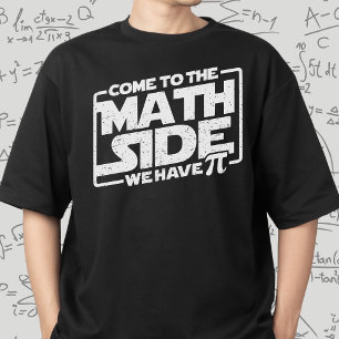 Happy pi dag kom naar de Wiskunde kant we hebben p T-shirt