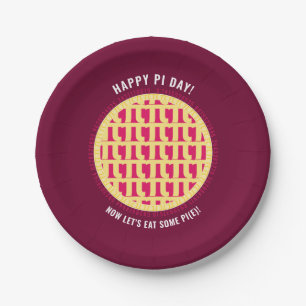 Happy Pi-dag met meer dan 100 cijfers Lattice Pi   Papieren Bordje