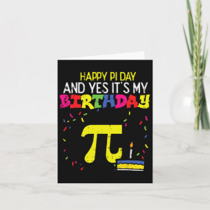 Happy Pi Dag Verjaardag 3.14 Bday Wiskunde Pun Gee Kaart