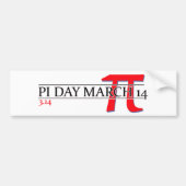 Happy Pi Day 14 maart Bumpersticker (Voorkant)