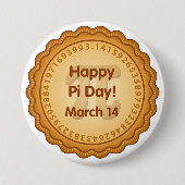 Happy Pi Day, 14 maart Ronde Button 7,6 Cm (Voorkant)