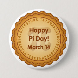 Happy Pi Day, 14 maart Ronde Button 7,6 Cm