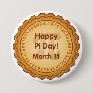 Happy Pi Day, 14 maart Ronde Button 7,6 Cm