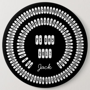 Happy Pi Day 2017 Wiskunde Cijfers 3.14 wiskunde Ronde Button 6,0 Cm
