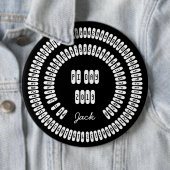 Happy Pi Day 2019 Wiskunde Digits 3.14 wiskunde Ronde Button 6,0 Cm (In situ)