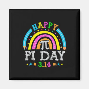 Happy Pi Day 2024 Rainbow Wiskunde Lover Teacher G Magneet