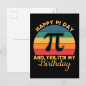 Happy Pi Day 2026 Math Nerd Celebration Feestdagenkaart (Voorkant / Achterkant)