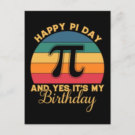 Happy Pi Day 2026 Math Nerd Celebration Feestdagenkaart (Voorkant)