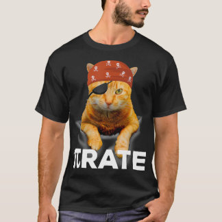 Happy PI Day 314 PiCat Pirate T-shirt