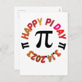 Happy Pi Day 3.14.2023 Briefkaart (Voorkant / Achterkant)