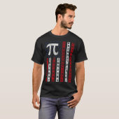 Happy Pi Day American Flag Kids Math Teacher Stude T-shirt (Voorkant volledig)