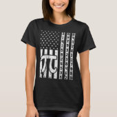 Happy Pi Day American Flag Kids Math Teachers Stud T-shirt (Voorkant)