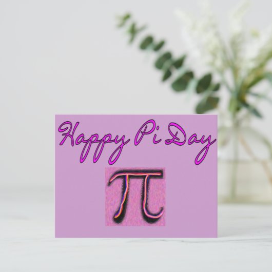 Happy Pi Day-Artsy Briefkaart (Staand voorkant)