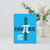 HAPPY PI DAY Aspire Inspire Briefkaart (Staand voorkant)