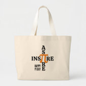HAPPY PI DAY Aspire Inspire Grote Tote Bag (Voorkant)
