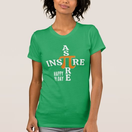 HAPPY PI DAY Aspire Inspire T-shirt (Voorkant)