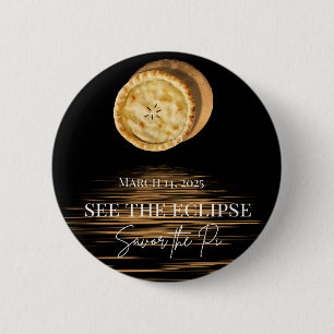 Happy Pi Day Bekijk de Eclipse, Geniet van de Pi L Ronde Button 5,7 Cm