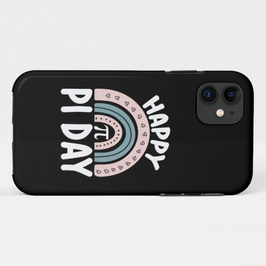 Happy Pi Day Boho Rainbow Wiskunde Mathematisch Case-Mate iPhone Case (Achterkant (horizontaal))