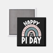 Happy Pi Day Boho Rainbow Wiskunde Mathematisch Magneet (Voorkant / Achterkant)