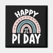 Happy Pi Day Boho Rainbow Wiskunde Mathematisch Magneet (Voorkant)