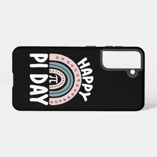 Happy Pi Day Boho Rainbow Wiskunde Mathematisch Samsung Galaxy Hoesje (Achterkant horizontaal)