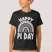 Happy Pi Day Boho Rainbow Wiskunde Mathematisch T-shirt (Voorkant)