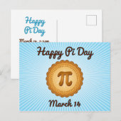 Happy Pi Day Briefkaart (Voorkant / Achterkant)