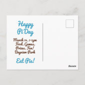 Happy Pi Day Briefkaart (Achterkant)