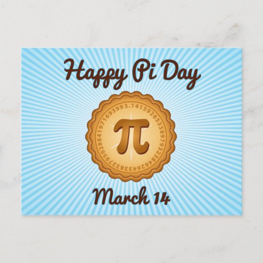 Happy Pi Day Briefkaart (Voorkant)