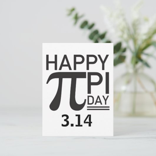 Happy Pi Day Briefkaart (Staand voorkant)