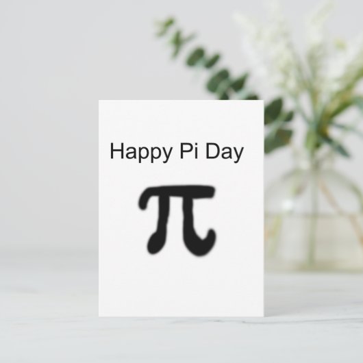 Happy Pi Day Briefkaart (Staand voorkant)