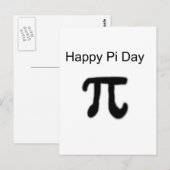 Happy Pi Day Briefkaart (Voorkant / Achterkant)