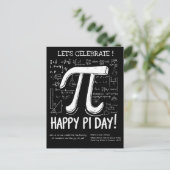 Happy Pi Day Briefkaart – Leuke Wiskunde (Staand voorkant)