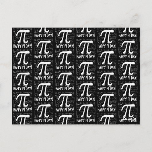 Happy Pi Day Briefkaart – Leuke Wiskunde (Achterkant)