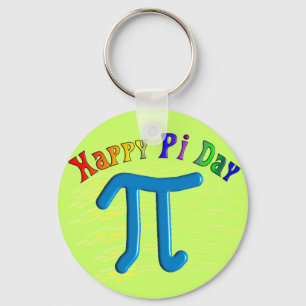 Happy Pi Day-cadeautjes, uniek reliëfontwerp Sleutelhanger