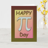 Happy Pi Day Card ~ 14 maart Kaart (Gele Bloem)